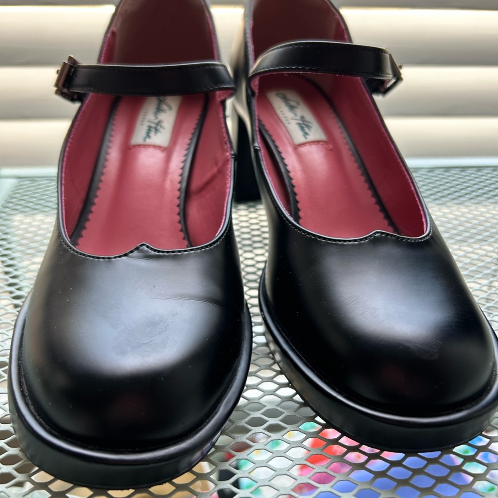 Lulu Hun x Collectif Classic Black Conversation Starters Mary Jane Heel - 8 - Picture 6 of 6